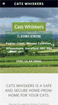 Mobile Screenshot of catswhiskerscattery.co.uk