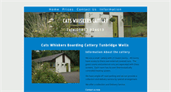 Desktop Screenshot of catswhiskerscattery.net